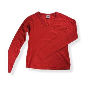 Gap Red V-Neck Sweatshirt XS